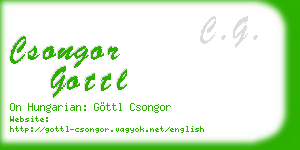 csongor gottl business card