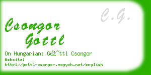 csongor gottl business card